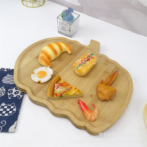 Bamboo Wooden Serving <b>Trays</b> Childrens Plate Fruit Bread <b>Tea</b> <b>Tray</b> Home Hotel Use Solid Color Wood Grain - Product Image 5