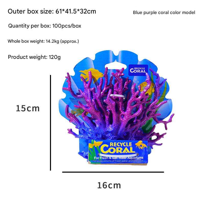 Blue and purple coral colorful model