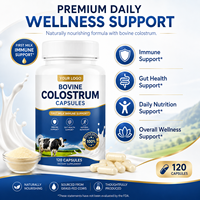 Capsules de colostrum bovin OEM, 120 capsules, poudre de colostrum pure naturelle, complément alimentaire pour soutenir l'immunité