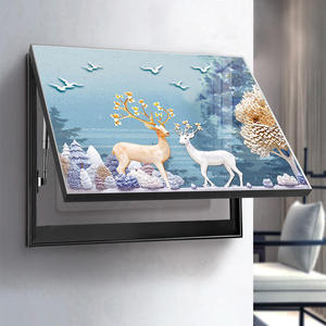 Coperchio di protezione della scatola di alimentazione decorazione scatola elettrica scatola interruttore appesa a parete decorazione decorazione per la casa di cristallo porcellana pittura - Product Image 5