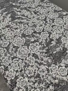 Dentelle florale brodée <span class=keywords><strong>de</strong></span> perles éclatantes, simple et élégante, broderie florale, robe <span class=keywords><strong>de</strong></span> mariée, dentelle française - Product Image 3