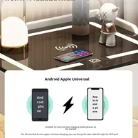 Table de chevet multifonctionnelle avec chargeur sans fil, vente chaude, meuble de chambre à coucher