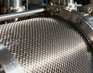 金属メッシュ建設スクリーンステンレス鋼金網小型穴ブラック拡大 - Product Image 5