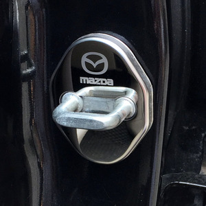 Verrouillage de <span class=keywords><strong>porte</strong></span> de <span class=keywords><strong>voiture</strong></span> en acier inoxydable, protection de gâche, pour Mazda, 2 portes - Product Image 4