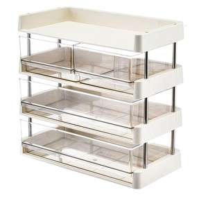 Estante de Almacenamiento Multicapa de 4 Niveles, Organizador Ajustable de Plástico para Cápsulas de Café y Bolsitas de Té, Estante de Cocina para Escritorio - Product Image 5