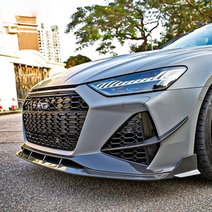 Divisor de Parachoques Delantero de Fibra de Carbono Seca de Alta Calidad con Acabado Brillante para Audi RS6 RS7 C8 <span class=keywords><strong>2019</strong></span>-2025 - Product Image 6