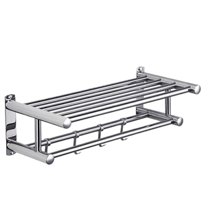 Toallero de Acero Inoxidable para Montar en la Pared, Accesorios de Baño Ajustables para el Hogar y Hoteles, para Uso en Apartamentos - Product Image 1