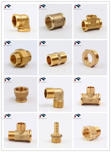 ZHUJI Tất Cả Các Kích Thước Bằng Nhau Nữ Ba Cách Ren TEE <span class=keywords><strong>BRASS</strong></span> Ống Nước Phụ Kiện - Product Image 6