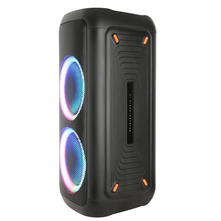 2021 новая модель dj партии dual 8-дюймовый вечерние внутренний звуковой динамик профессиональная портативная рация с направленный дискотечный свет беспроводной микрофон