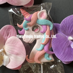 Decorazione per Torta Unicorno Pony, Grazioso Topper per Torta di Compleanno a Tema Unicorno per Bambina - Product Image 3