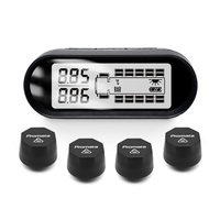 Système de surveillance de la pression des pneus de camion, solaire, sans fil, TPMS, 4 capteurs externes, écran LCD, alarme numérique en temps réel pour camions