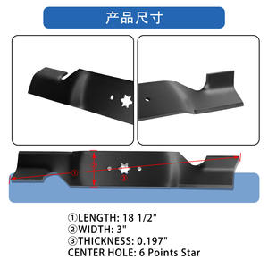 Cuchillas para cortacésped 742-0679 942-0679, paquete de 3, repuesto para accesorios de cortacésped - Product Image 2