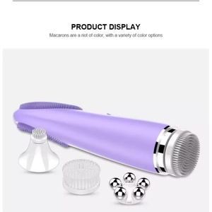 2025 New Arrival Skin Care Device Waterproof Soft Silicone Face Washing Brush Facial <b>Massager</b> Electric Cleansing Brush - Product Image 4