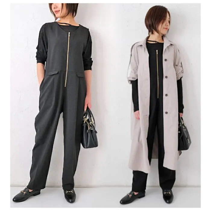 أزياء السيدات اليابانية ملابس أنيقة السراويل مخصص المرأة العمل وزرة