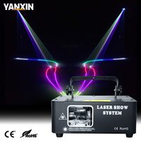 Projecteur laser RVB YanXin DMX512 à activation sonore, contrôle automatique, motifs de faisceau pleine couleur pour DJ, discothèque, bar, KTV, club, fête, en fer