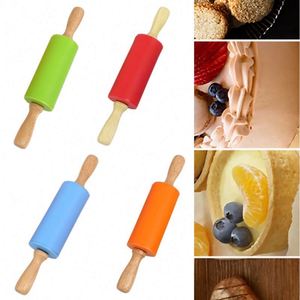 Fondant Cake Dough Roller Cooking <b>Tools</b> Silicone Cookies Biscuit Embossing Bakeware Non-Stick <b>Rolling</b> Pin Pastry <b>Tools</b> - Product Image 4
