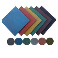 Dalles de sol en caoutchouc EPDM 50x50cm et 100x100cm, tapis de sol extérieur étanche en SBR pour aires de jeux d'enfants et maternelles
