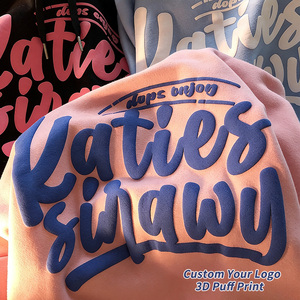 Sudadera con Capucha Personalizada con Estampado Puff, Sudadera Unisex de Gran Peso para Venta al por Mayor, 380g, 100% Algodón, Logotipo con Estampado Puff 3D, Sudadera Oversize - Product Image 1