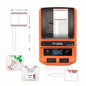 PT-50DC Mini Cầm Tay Máy In Máy In Nhãn Nhận Tiện Dụng Portable Hình Ảnh Máy In Không Dây Với <span class=keywords><strong>Android</strong></span> <span class=keywords><strong>APP</strong></span> - Product Image 4