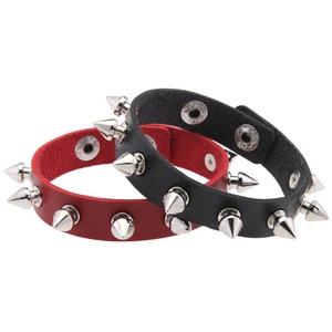 Pulsera <span class=keywords><strong>de</strong></span> Cuero <span class=keywords><strong>con</strong></span> Tachuelas <span class=keywords><strong>de</strong></span> Estilo Punk Europeo y Americano para Parejas, Pulsera Gótica <span class=keywords><strong>de</strong></span> Acero Inoxidable <span class=keywords><strong>con</strong></span> Cierre <span class=keywords><strong>de</strong></span> Hebilla - Product Image 5