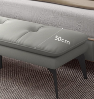 Tabouret d'extrémité de lit de chambre à coucher de luxe léger tabouret de canapé de salon simple vestiaire magasin de vêtements banc de chaussures tabouret de canapé long