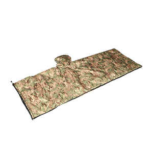 カモフラージュ屋外戦術寝袋3-1多機能ポリエステルキャンプポンチョ防水屋外レインコート - Product Image 6