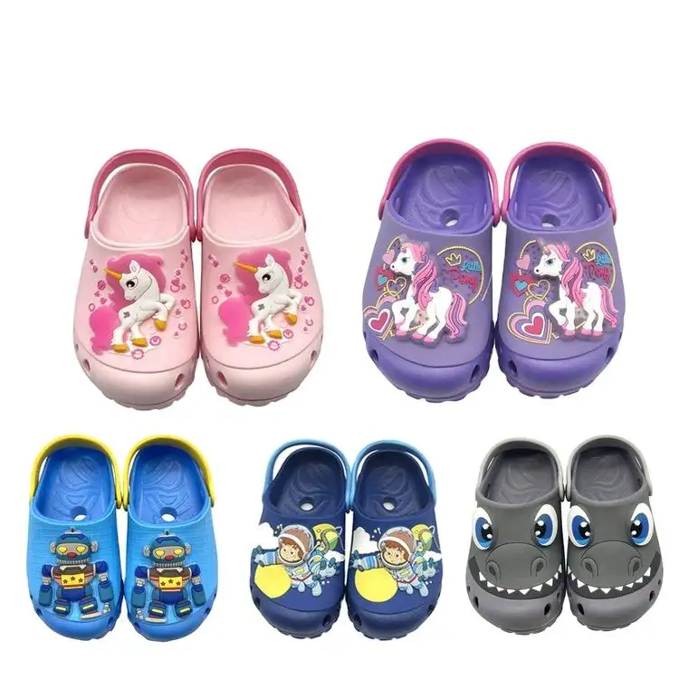 Most Popular Soft Children Garden Hole Shoes Suitable For Girl and Boy Playing On The Beach EVA Kids Clogs Shoes