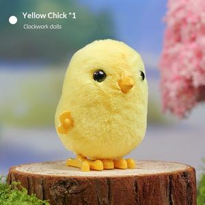 Suministros para fiestas infantiles: Modelo de pollo saltarín en espiral, pollo amarillo pequeño y patito con cadena, artículos de lanzamiento para bebés - Product Image 6