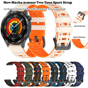 Correa Deportiva de 22 mm para <span class=keywords><strong>Huawei</strong></span> Watch <span class=keywords><strong>GT</strong></span> 6, Correa para Xiaomi Watch 5 S5, Correa de Silicona para Reloj Inteligente - Product Image 1