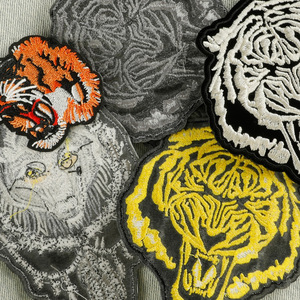 แพทช์ปักลายเสือหมาป่าสำหรับตกแต่งรองเท้า หมวก กล่อง และอุปกรณ์เสริมต่างๆ  วัสดุเสริมสำหรับงานปักด้วยคอมพิวเตอร์ - Product Image 2