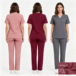 42384 Uniformes, Pijama Sanitaria Verde Azul Mujer, Bata Médica Recta para Dama, Maternidad, Odontólogo, Bata <span class=keywords><strong>de</strong></span> <span class=keywords><strong>Doctor</strong></span> Lavable, Paquete - Product Image 1