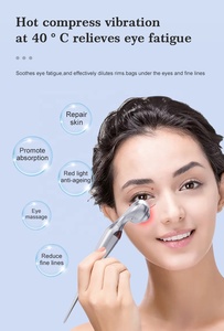 Masajeador Facial eléctrico 3D de mano, rodillo de acero inoxidable de microcorriente, equipo de belleza para uso doméstico, pluma de masaje de ojos vibratoria - Product Image 5