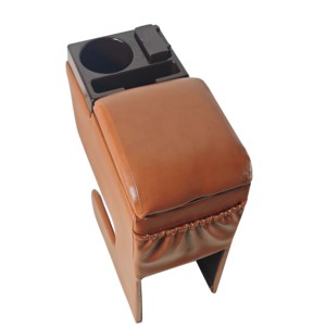 Factory Direct Sell Universal Car Armrest Box with Large Space and Ashtray Storage Box Interior Kits PVC Material - Product Image 6