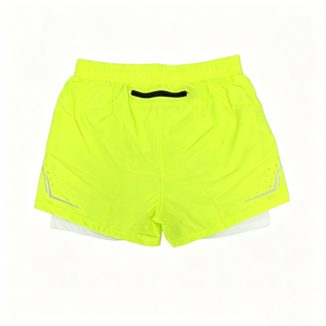 Shorts de course taille haute pour hommes, séchage rapide, respirants, athlétiques, avec bande réfléchissante pour marathon, course nocturne, entraînement, jogging - Product Image 2