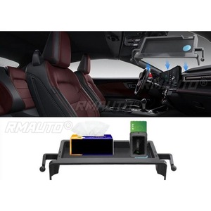 กล่องเก็บของในรถยนต์หลังหน้าจอควบคุมกลาง อุปกรณ์เสริมสำหรับฟอร์ดมัสแตง 2024 เหมาะสำหรับหน้าจอขนาดใหญ่แบบรวม - Product Image 3