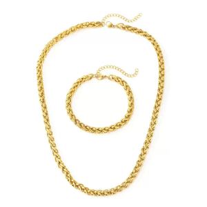 Commercio all'ingrosso di nuova moda bracciale in acciaio inox collana Set per la festa di nozze fidanzamento o anniversario accessori di nicchia - Product Image 1