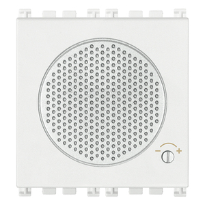 Sonnette électronique 3 séquences 12V blanche avec contrôle du volume - Product Image 1