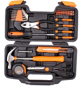 Orange 39-Piece chung hộ gia đình cơ khí phần cứng công cụ thiết lập bao gồm wrenches ổ cắm Kìm ổ cắm Bộ sửa chữa Kit trường hợp - Product Image 4