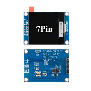 Xlw 1.5 inch OLED Module 1.5 "128x128 màn hình LCD LED hiển thị Module 128*128 ssd1327 SPI/IIC I2C giao diện cho <span class=keywords><strong>Arduino</strong></span> 4pin 7pin - Product Image 5