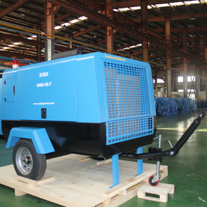 Machine portative de compresseur d'air de vis diesel de 4BT3.9-C80 75HP Cummins 380V compresseur d'air de vis de <span class=keywords><strong>moteur</strong></span> diesel à roues lubrifié - Product Image 1