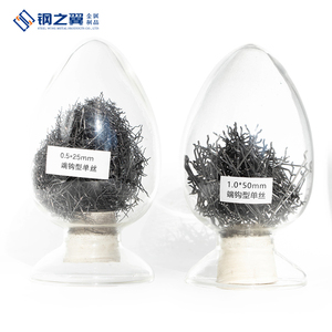 Fibre d'acier à extrémité croisée anti-fissuration sur mesure 1150-2200MPa pour le renforcement du béton du béton projeté des tunnels, des murs et des passerelles - Product Image 3