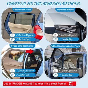 Tendine per finestrino auto-tenda per Privacy universale con ventosa <span class=keywords><strong>a</strong></span> ventosa-graziosa parasole per finestrino auto - Product Image 6