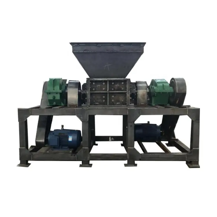 waste Recycling Machines Rubber Tires Scrap Metal Shredder Silent Plastic For Sale
