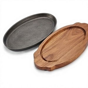 Plat chauffant élégant de style restaurant, noir, pour servir des steaks, des légumes grillés et des plats chauds, pour la maison ou la cuisine professionnelle - Product Image 4