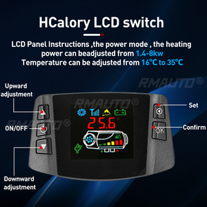 เครื่องทำความร้อนในรถยนต์ HCalory ออลอินวัน 5-8KW 12V ใช้เชื้อเพลิงดีเซล สำหรับรถยนต์ รถบรรทุก บ้านเคลื่อนที่ เรือ รถบัส พร้อมหน้าจอ LCD - Product Image 3