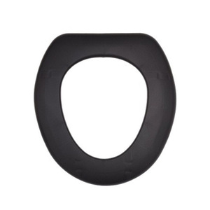 Couvre-siège de toilette Shi Hong noir en plastique souple, accessoire de salle de bain pour la maison - Product Image 1