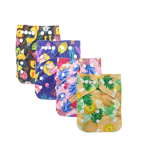 Pantalons de couches réutilisables pour bébés, <span class=keywords><strong>couche</strong></span>-culotte en coton imperméable, <span class=keywords><strong>lavable</strong></span>, anti-fuites, pantalons d'entraînement pour enfants, couches en tissu respirant - Product Image 5