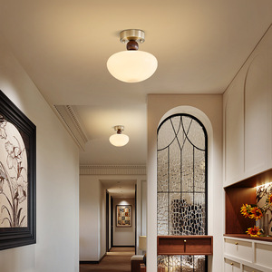 Lumière <span class=keywords><strong>de</strong></span> couloir médiévale, style Bauhaus, plafond <span class=keywords><strong>de</strong></span> balcon en bois français, entrée du hall d'entrée, aspiration - Product Image 4