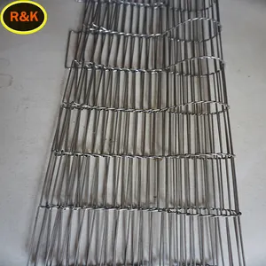 304 material portable conveyor belt Flat Wire Mesh Belt