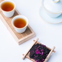 Thé de fleurs aux pétales de rose secs biologiques Tisane de fleurs fraîches Emballages de feuilles mobiles Santé